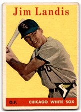1958 Topps Jim Landis Chicago White Sox #108