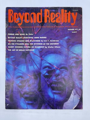 Beyond Reality Magazine December 1972 Houdini Pyramids ESP Vintage RARE