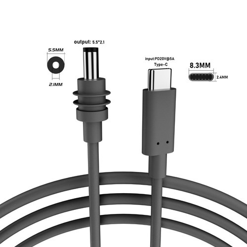 Male to Male USB C to DC Power Cable 5521 Line Adapter for Starlink Mini - Picture 16 of 20