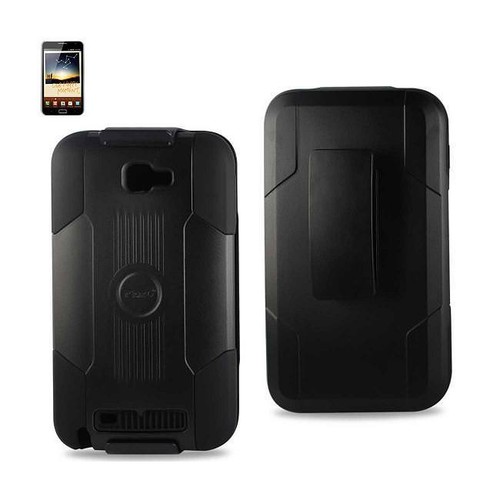 Reiko 3-In-1 Hybrid Heavy Duty Holster Combo Case For Samsung Galaxy Cell Phones - Picture 9 of 20