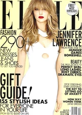 Elle Magazine Jennifer Lawrence Fashion Dresses Shoes Kerry Washington 2012