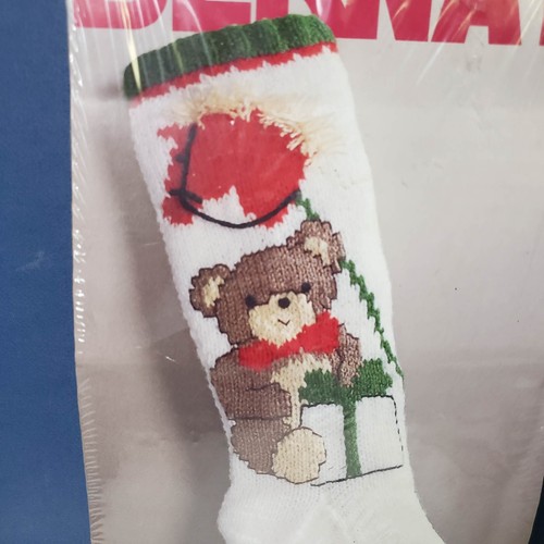 Vintage BERNAT KNITTED STOCKING Christmas FIRST HOBBY HORSE 1987 W00628 New - Bild 3 von 6