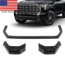 Front Bumper Grille Trim Molding Fit For Toyota Tundra 2022-2024 Gloss Black New