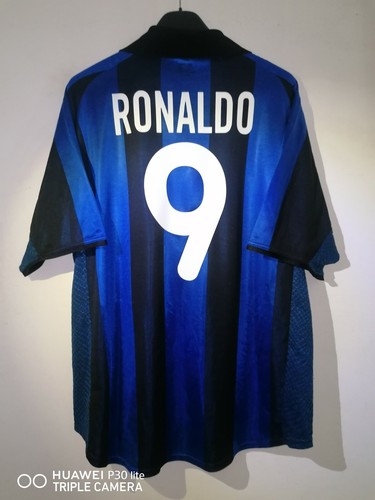 Maglia calcio Inter Ronaldo 2001-2002 Nike Brazil shirt home camiseta  trikot XL | eBay