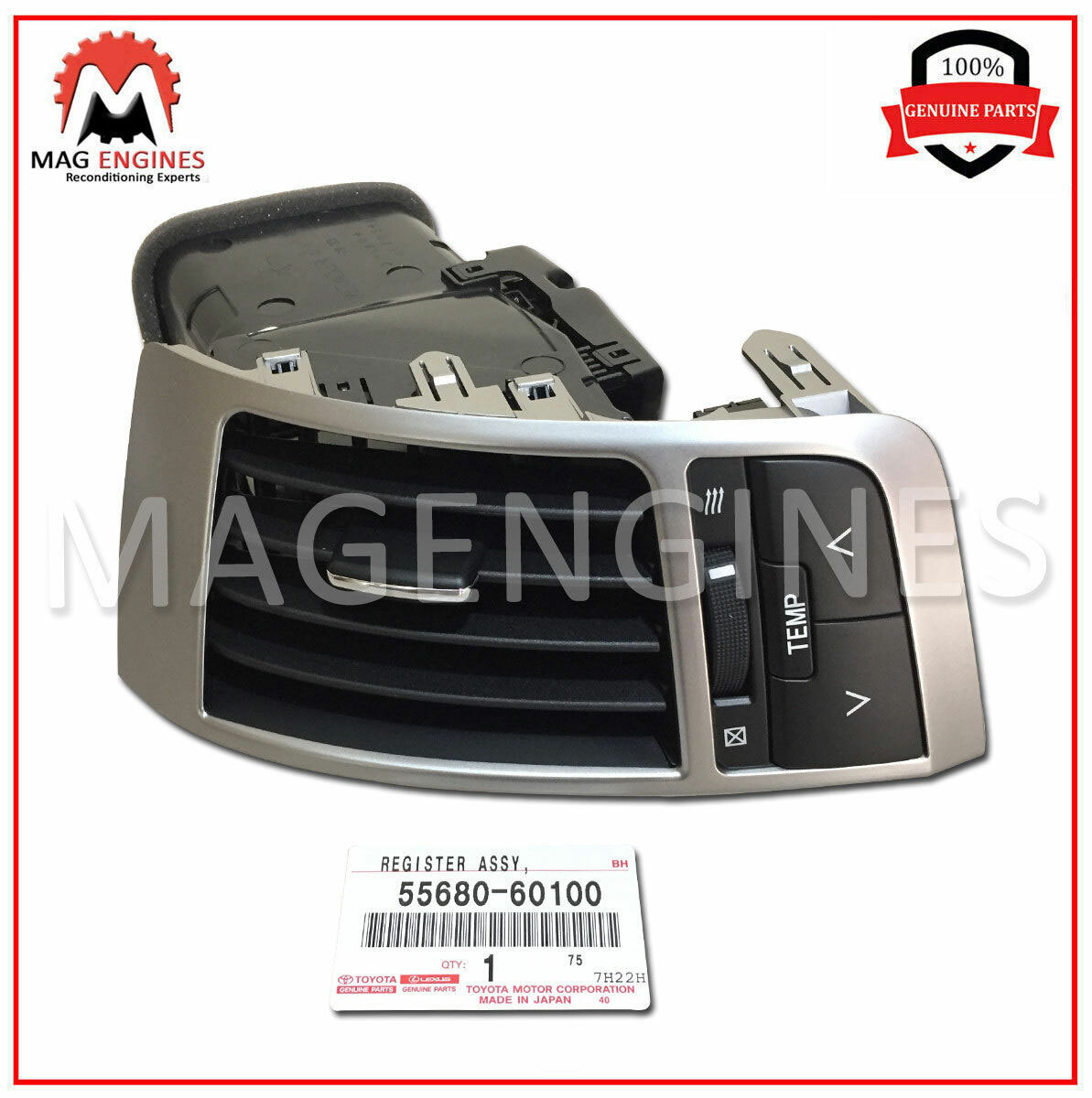 55680-60100 GENUINE OEM INSTRUMENT PANEL REGISTER ASSY, NO.4