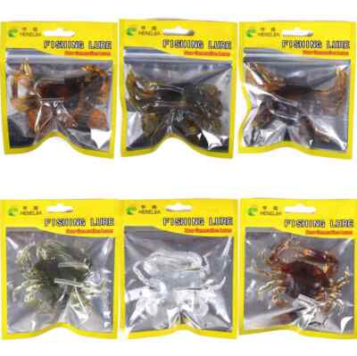 Simulation Crab Bait Hook 19g 30g Soft Rubber Silicone Ice Fishing Bionic Lure