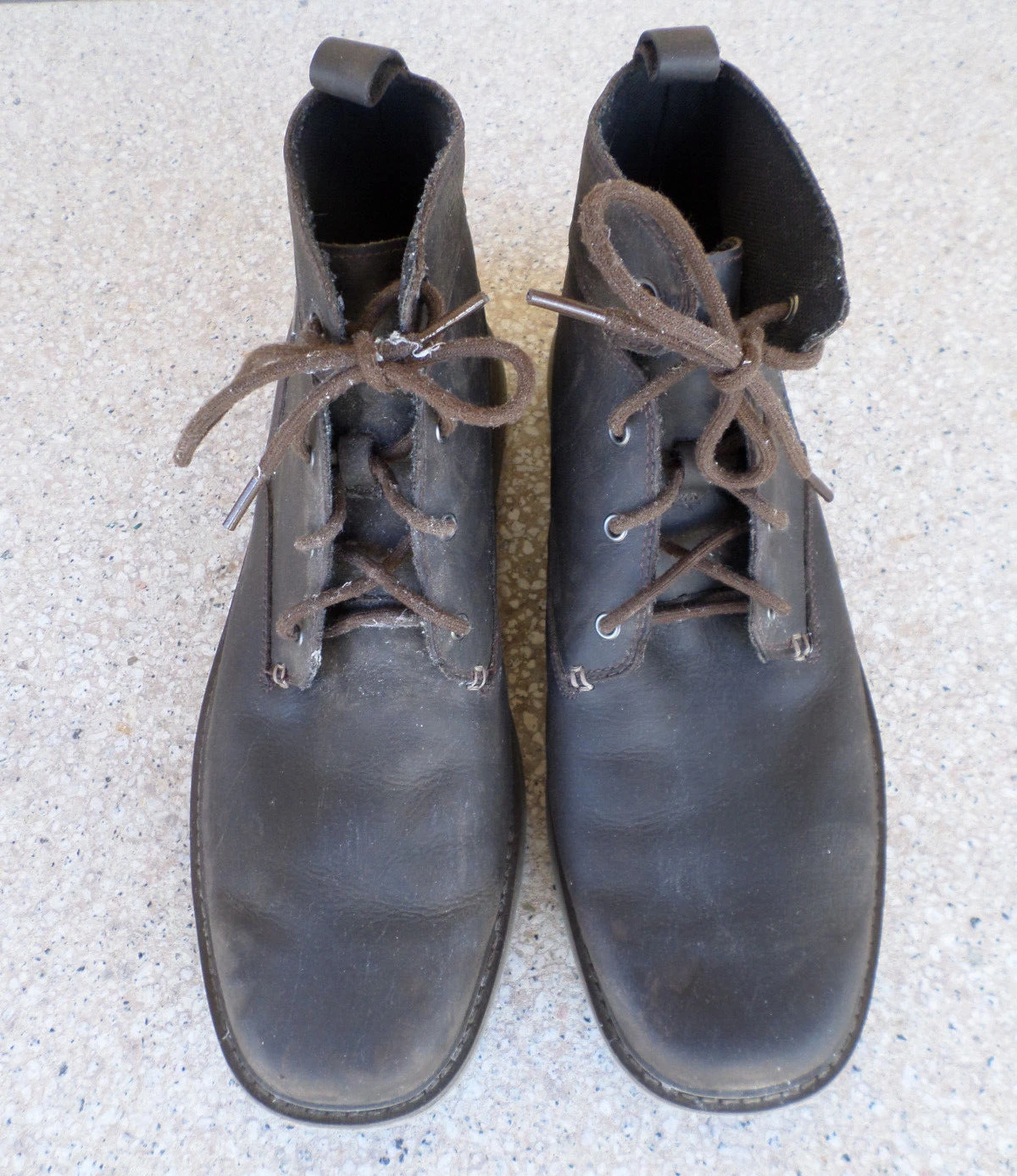 merrell world vue dark waterproof leather lace up chukka boots