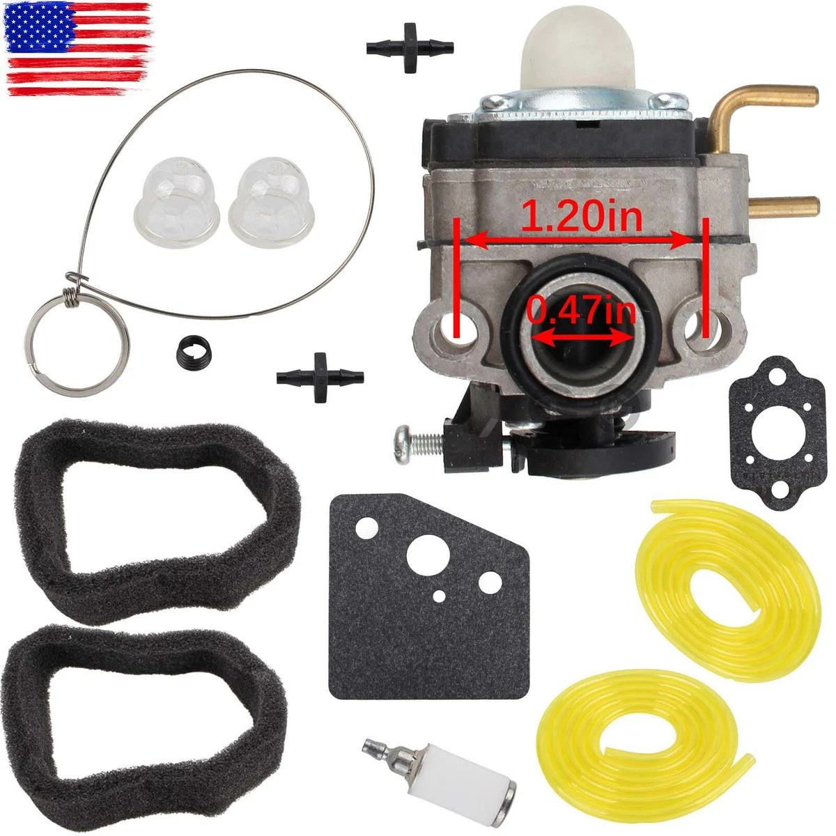 Carburetor carb for Troy Bilt TB146EC 21AK146G766 Tiller part 753
