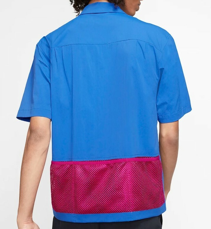 Nike ACG Short Sleeve Shirt Top Royal/Sport Fuchsia Mens Size