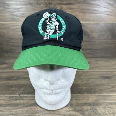 Vintage Boston Celtics Hat Black/Green NBA Snap Back Cap-READ | eBay