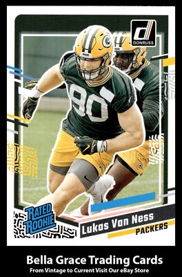 2023 Donruss Lukas Van Ness #336 Green Bay Packers  Rated Rookie