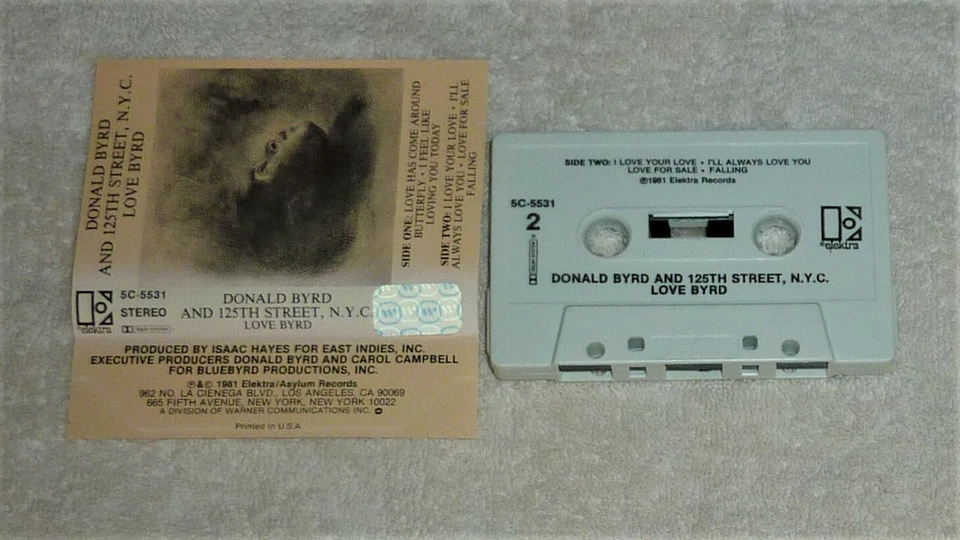 CASSETTE TAPE by DONALD BYRD AND 125TH STREET, NYC "LOVE BYRD" (1981) JAZZ Foto 4 de 4