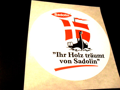 Aufkleber / Sticker + Sadolin + Akzo Nobel + Schweden