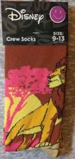 DISNEY LION KING SYMBA CREW SOCKS SIZE 9-13