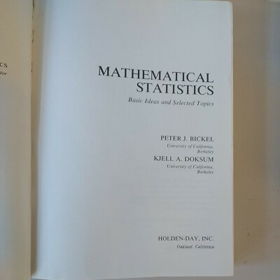 Mathematical Statistics: Basic Ideas and Selected Topics