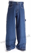 Bleubolt Carpenter Skater Jeans 24 inch hem Big Size Baggy Loose fit Style 2275