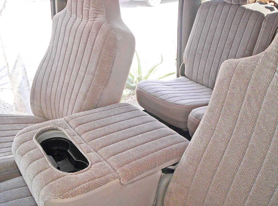 Fundas de asiento de felpa para Ford F-250 1984-1986 Foto 3 de 4