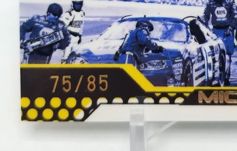 2005 Press Pass Trackside MICHAEL WALTRIP Pit Stoppers /85 Race Used Pit Sign - Image 4 of 4