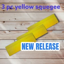 3 Pc 5" YELLOW TURBO SQUEEGEE BLADE WINDOW TINT FILM INSTALLATION BEST TOOL