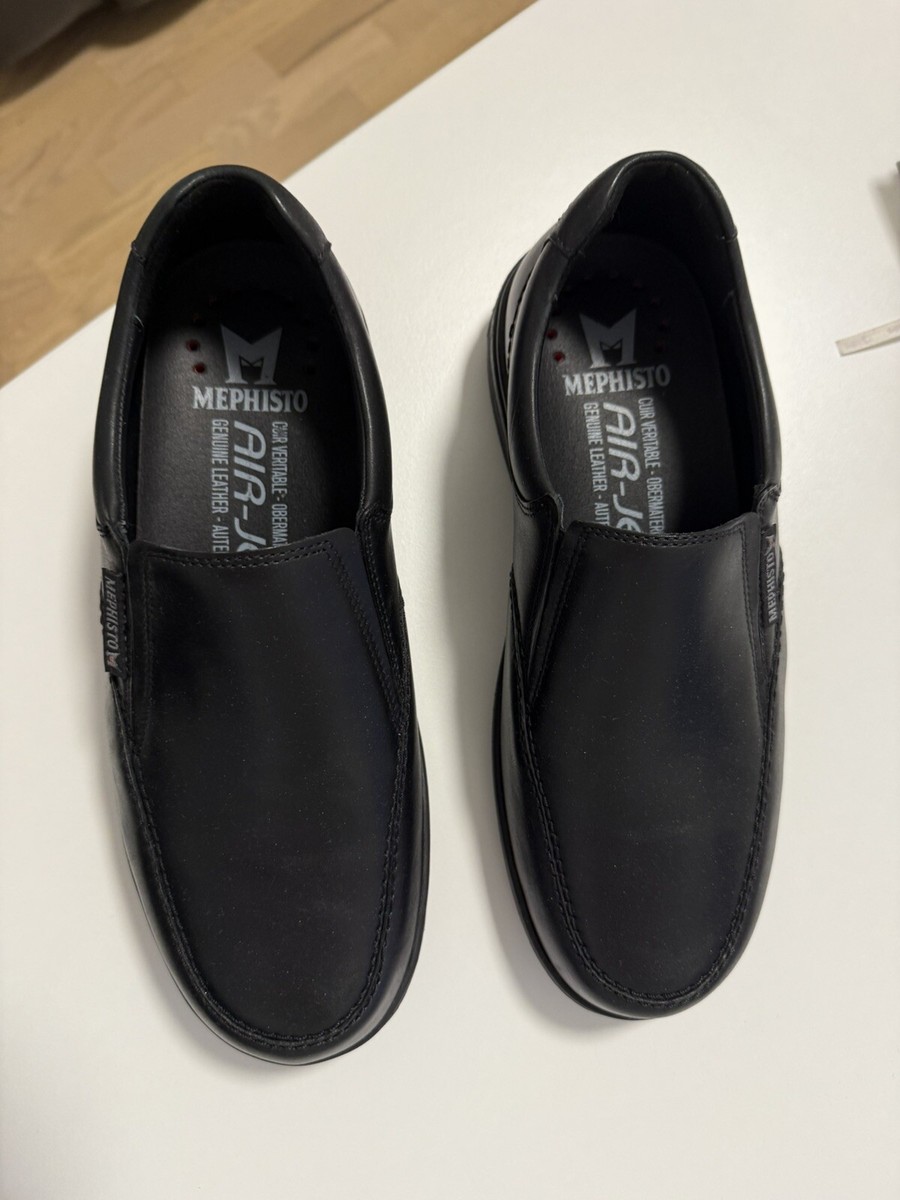 Mephisto Davy Loafers / Black HydroProtect Leather / Mens 7  display picture 1