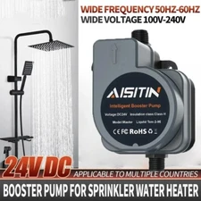 Booster Pump Pressure Shower Automatic Water 180W 24V for Kitchen Faucet Bath