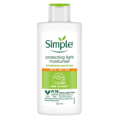 #ad Simple Kind to Skin Protecting Light Moisturiser SPF 15 for Healthy Skin 125ml $19.35