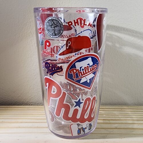 Philadelphia Phillies 16 oz Tervis Tumbler Travel Mug Baseball Sports No Lid - Picture 1 of 4