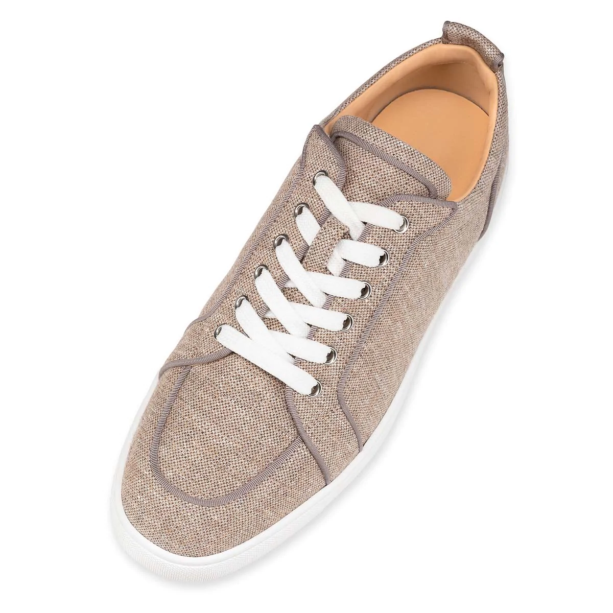 Christian Louboutin Louis orlato beige roca sneaker trainer flat sz 41 Christian Louboutin | Vieira 2 Orlato beige suede sneakers  main image 4