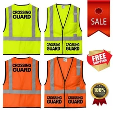 Crossing Guard Safety High Visibility  Safety Front Pocket ANSI 07 Class 2 Vest
