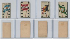 T177 ATC, Flag Dominoes, 1910, Argentina, Austria, Belgium, Brazil