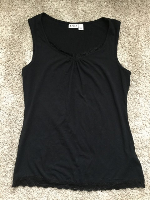 Cato Womens Sleeveless Black Tank Top Size Small | eBay