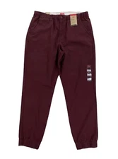 NEW Levi's Strauss XX Chino Joggers Pants Stretch Chocolate Red Mens Size L