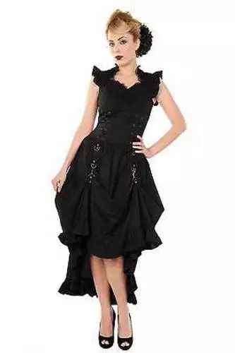 Lost Queen Black Gothic Copper Emo Punk Rocker Scene Sexy