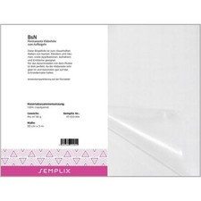 Semplix PIG Permanente Klebefolie zum Aufb&uuml;geln 35 cm x3 m Sticken Stickmaschine