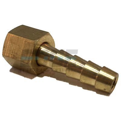 #ad 1 4 HOSE ID TO 1 8 FEMALE NPSM BRASS BALL SEAT SWIVEL CONNECTOR Gas Fuel WOG $9.41