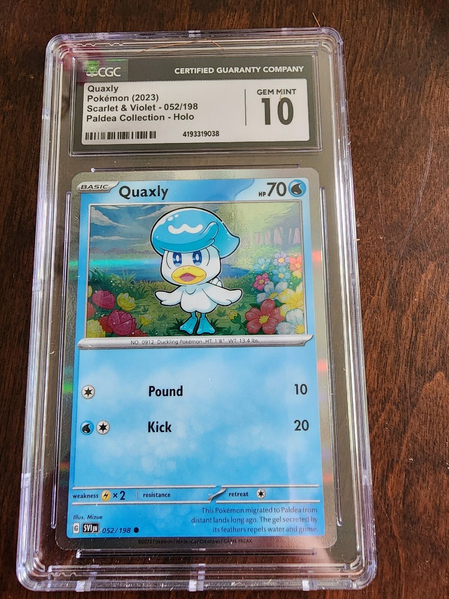CGC 10 Pokemon TCG Quaxley Scarlet and Violet 052/198 | eBay CGC 10 Pokemon TCG Quaxley Scarlet and Violet 052/198 | eBay
