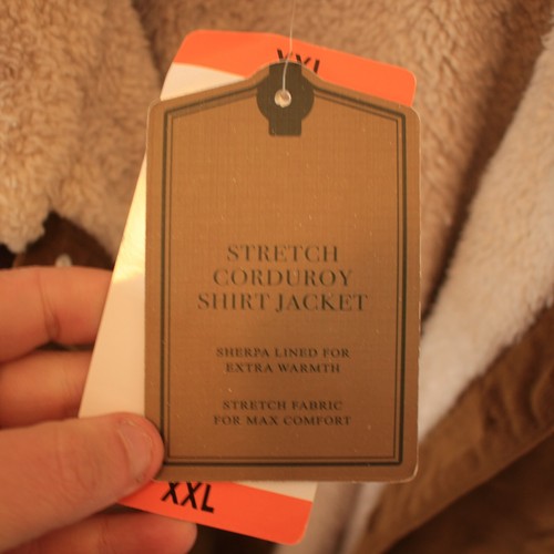 Jachs New York. Corduroy Khaki Fleece Jacket XXL, NEW with labels tags. FANCY! - Picture 4 of 10