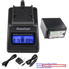 Kastar Battery LCD Fast Charger for Panasonic VW-VBD58 VW-VBD78 VW-VBD98 Battery