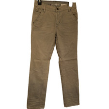 Gap Kids Jeans Tan 1969 Straight Striped Size 13 Regular Cotton 5 Pocket