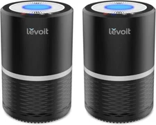 LEVOIT Air Purifier for Home H132, Black, 2PACK