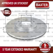 Fits Mitsubishi Shogun Pinin 1999-2007 1.8 2.0 Baxter Front Brake Disc #1