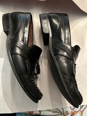 Authentic Bass Weejuns Kiltie Tassel Black Leather Loafer  display picture 2