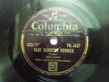Gene Autry  Hmv Rare 78 Rpm Record India VG+