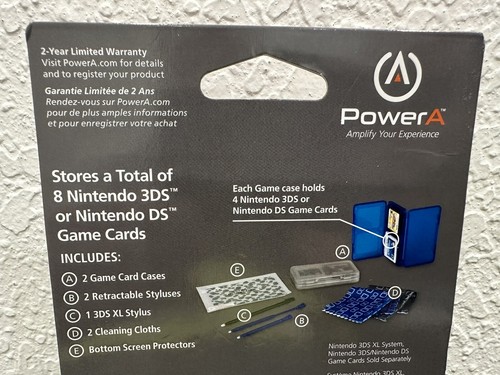 Kit de nettoyage et de protection universel Nintendo DS, 2DS, 3DS neuf bleu/noir - Photo 6/9