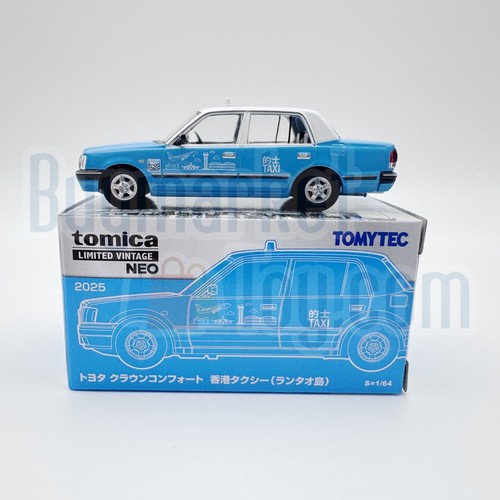 Takara Tomy Tomytec Limited Vintage NEO Toyota Crown Comfort HK Taxi Blue - Picture 2 of 8