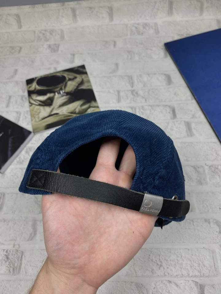 Gorra vintage Fred Perry pana azul Y2K Foto 4 de 4
