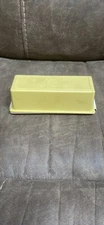 Vintage Tupperware Butter Dish Keeper Container Harvest Gold Lid 636-11