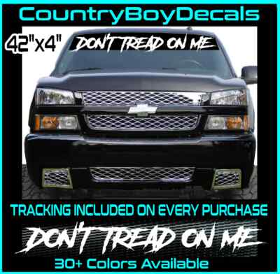 DON'T TREAD ON ME 42'' Vinyl Decal Sticker Diesel Truck Car 2nd Gun Amendment Neo