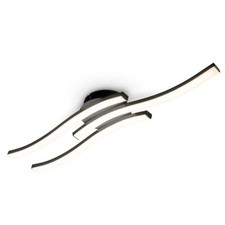 LED Design Deckenleuchte Wohnzimmer modern Deckenlampe schwarz Alu Acryloptik 6W