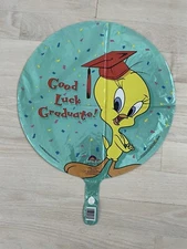 VTG Anagram Balloon Graduation”Good Luck Graduate!” Tweety Looney Tunes NOS 1998